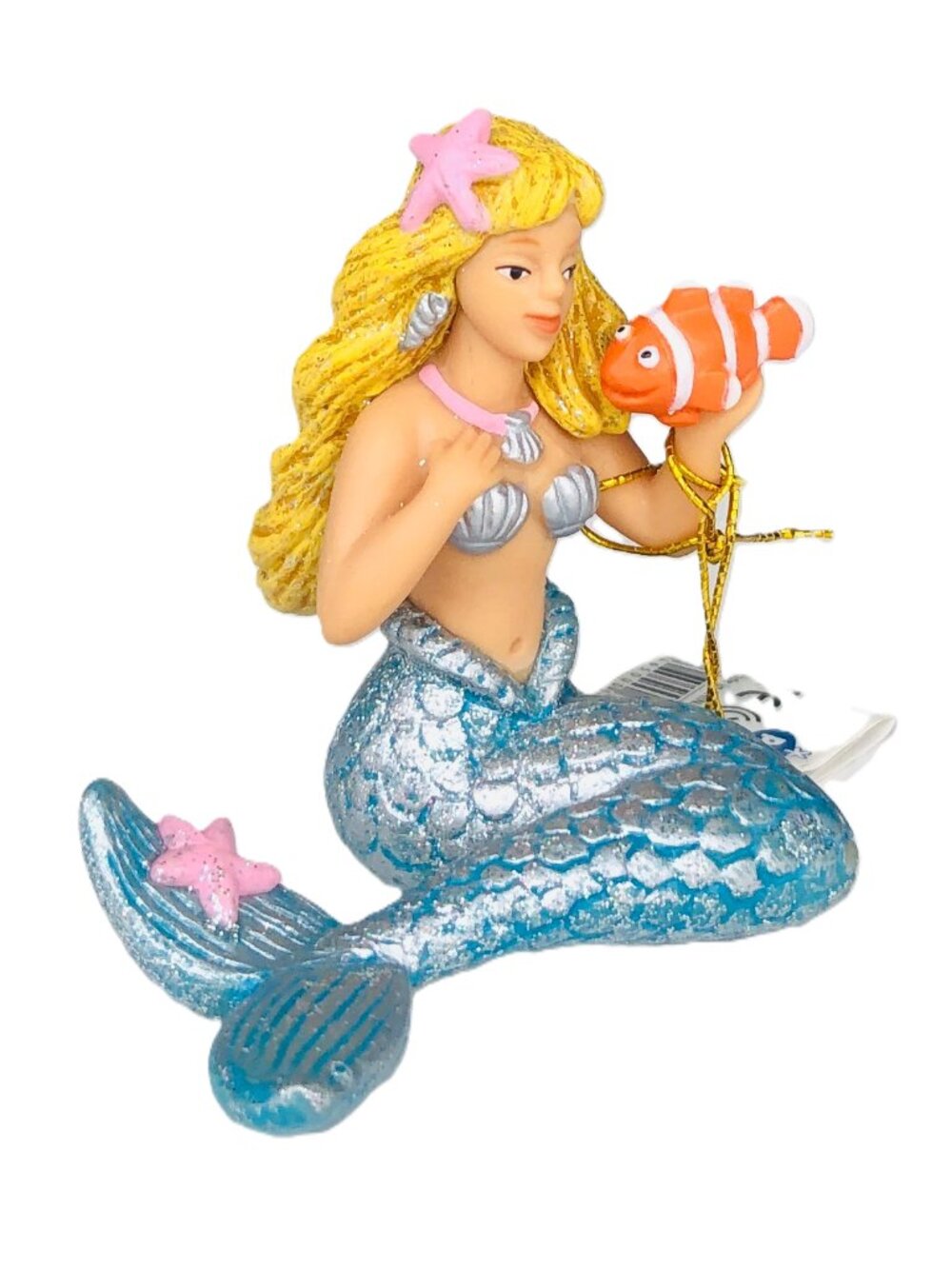 Papo Enchanted Silver Mermaid with Clownfish Figurine (39107) New w/Tag
